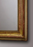 French Louis Philippe Gilt Mirror with Cartouche
