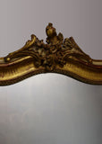 French Louis Philippe Gilt Mirror with Cartouche