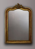 French Louis Philippe Gilt Mirror with Cartouche