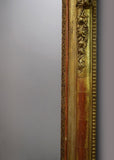 French Gold Gilt Overmantel Mirror