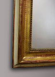 French Louis Philippe Gilt Mirror with Cartouche