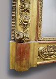 French Gold Gilt Overmantel Mirror