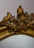 French Louis Philippe Gilt Mirror with Cartouche