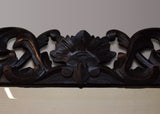 Carved Ebonised French Mirror