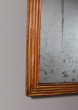 French Gilt Reeded Mirror