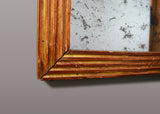 French Gilt Reeded Mirror
