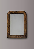 French Painted Faux Woodgrain Mirror