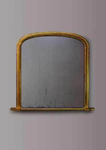 English Gilt Overmantel Mirror