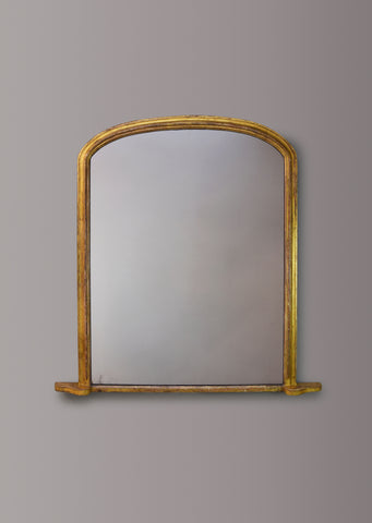 English Gilt Overmantel Mirror