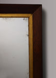 Rosewood Mirror with Gilt Slip