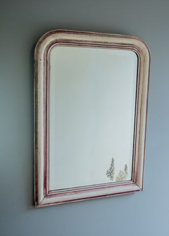 French Louis Phillipe Mirror with Original Distressed Plate