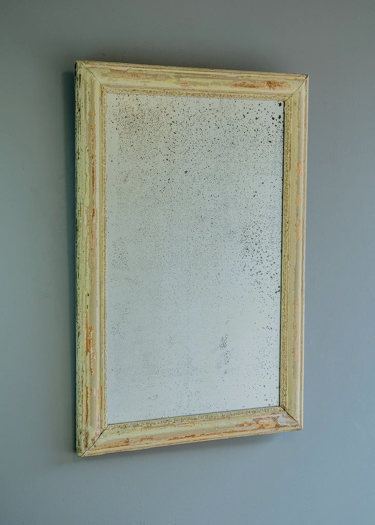 Late 19th Century French Distressed Gilt Mirror