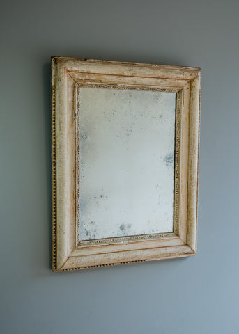 French Distressed Gilt & Gesso Mirror