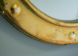 1930s Deco Brass Mirror