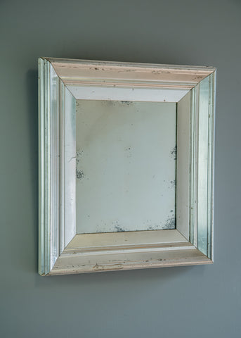 English Silver Gilt Mirror | Rough Old Glass