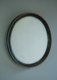 Ebonised English Oval Mirror - SOLD