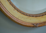 English Oval Mirror with Bevelled Glass - SOLD