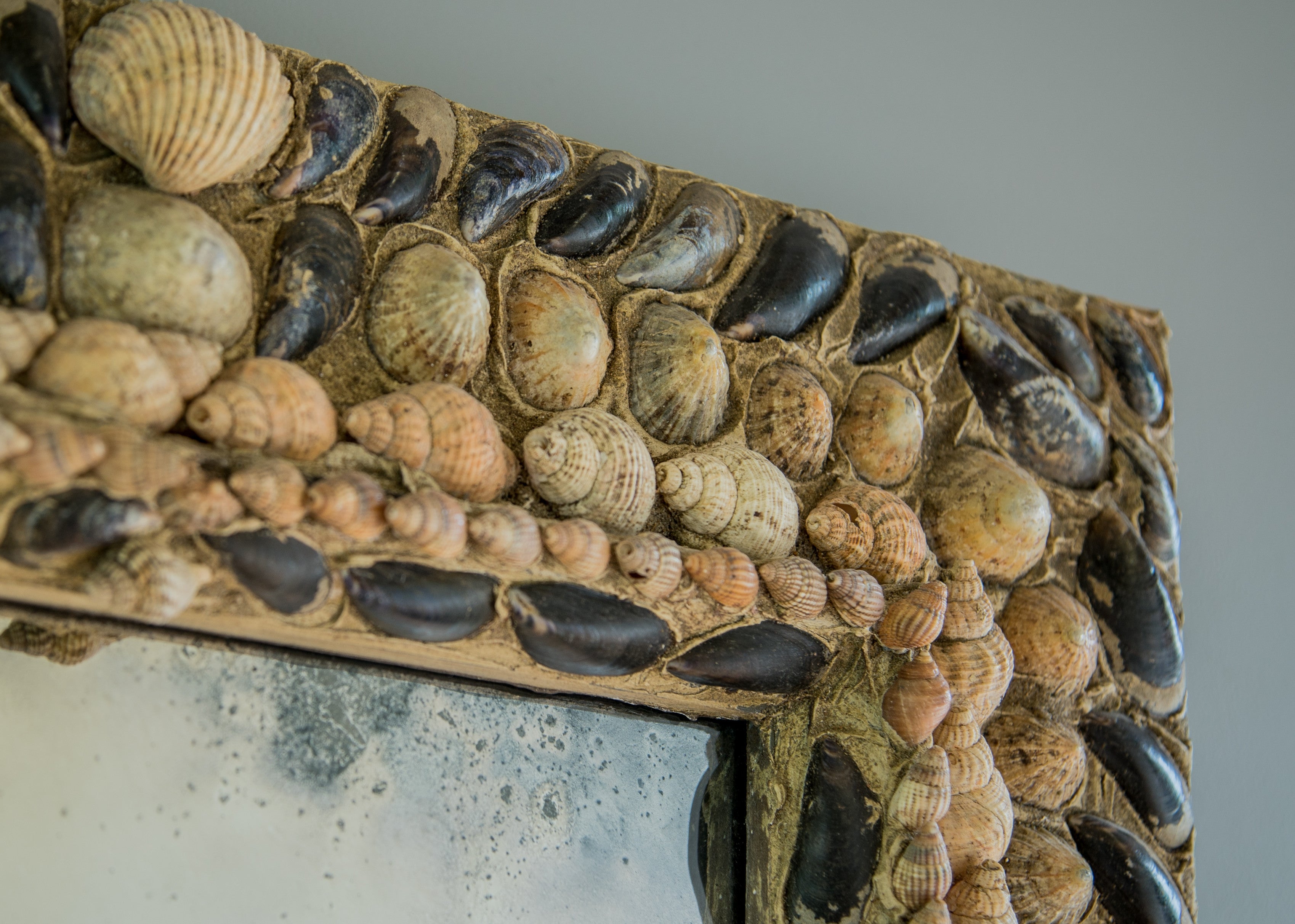 Shell Folk Art Grotto Mirror - SOLD