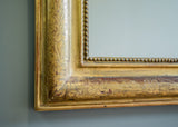 Engraved Gold French Crested Mirror