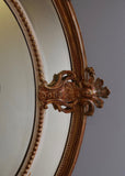 Late 19th Century French Gilt Oval