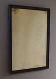 English Black Japanned Mirror - SOLD
