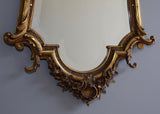French Gilt Crested Mirror