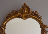 French Gilt Crested Mirror
