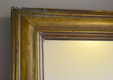 Large French Brass Bistro Mirror