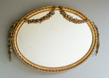 English Gilt Oval Mirror