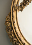 English Gilt Oval Mirror