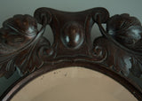 Black Forest Style Carved Bevelled Mirror