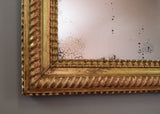 French Ripple Moulded Mirror - SOLD