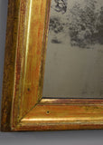 Mid 19th Century French Softly Worn Gilt Mirror