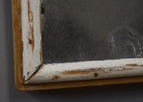 Late 19th Century French Mirror With Historic White Paint Layers