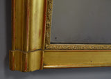 Late 19th Century French Gilt Mirror with Warm Terracotta Bole