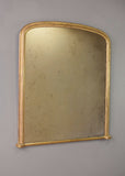 Late 19th Century English Warm Worn Gilt Overmantel Mirror