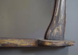 Late 19th Century English Hipped Overmantel Mirror