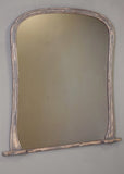Late 19th Century English Hipped Overmantel Mirror