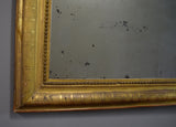 Late 19th Century French Gilt Mirror with Engraved Surface