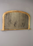 Mid 19th Century Gilt English Overmantel Mirror