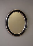 Mid 19th Century French Ebonised Oval Mirror