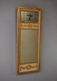 Late 19th Century Carved Wood French Trumeau Mirror
