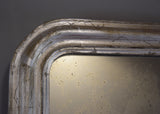 Late 19th Century French Softly Worn Silver Gilt Mirror