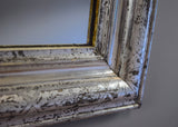 Late 19th Century French Silver Gilt Mirror with Engravings
