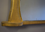 Late 19th Century English Gilt Hipped Overmantel Mirror