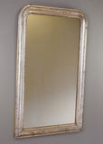 Late 19th Century French Silver Gilt Mirror with Floral Engravings