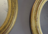 Pair of English Oval Mirrors