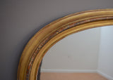 Mid 19th Century English Gold Overmantel Mirror