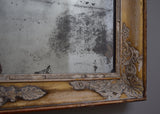 French Mid 19th Century Gilt & Gesso Mirror