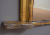 Early 19th Century English Large Gold Gilt Overmantel Mirror